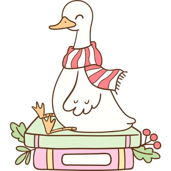 Pastel Book Goose