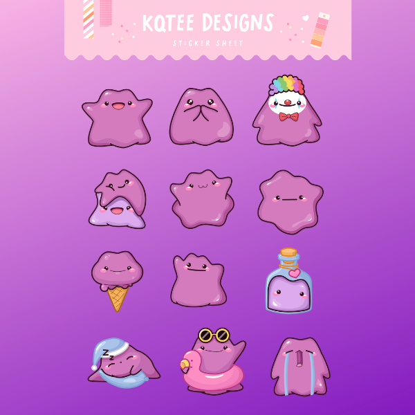 Ditto Vol 3 Sticker Sheet
