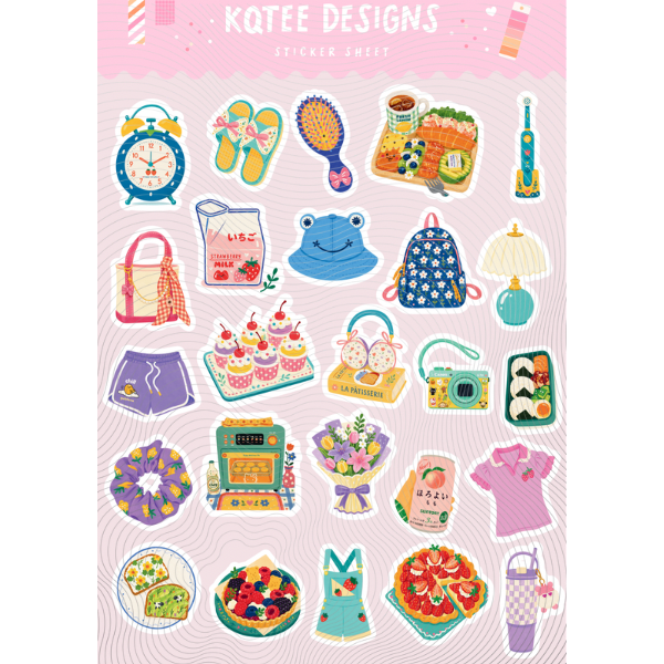 Kawaii Vol 1 Sticker Sheet