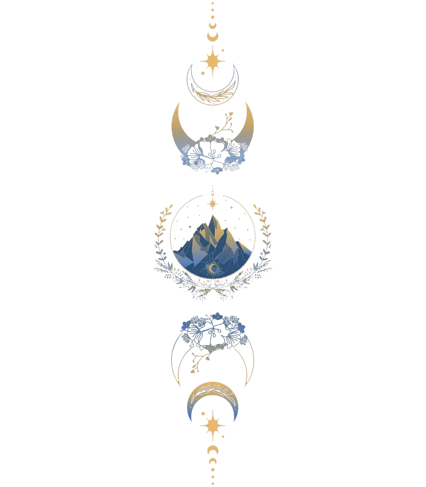 Night Mountain Blue and Gold