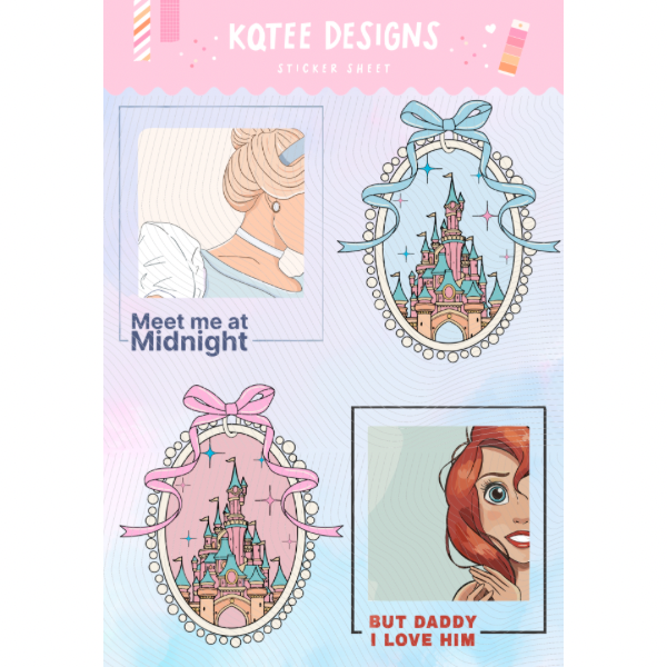 But Daddy I Love Him Sticker Sheet