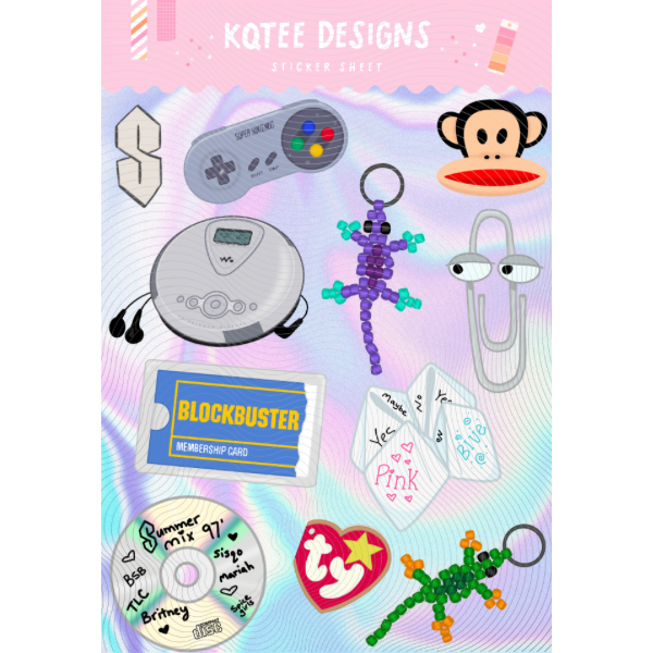 Nostalgia Vol 1 Sticker Sheet