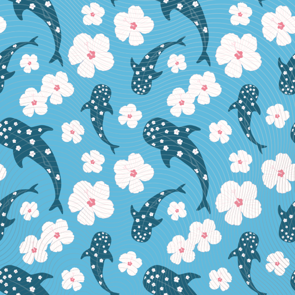Floral Whale Shark