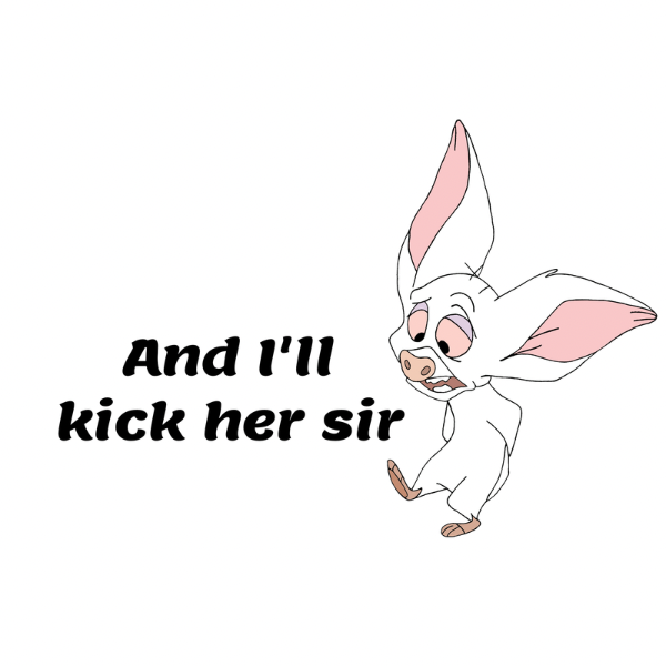 I’ll Kick Her