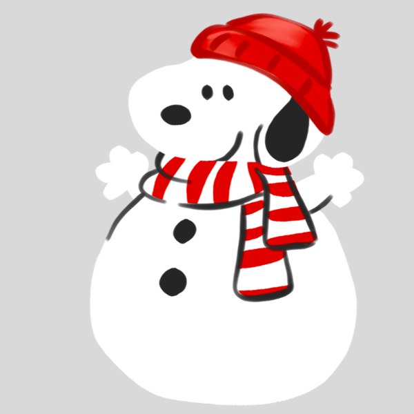 Beagle Snowman Simple