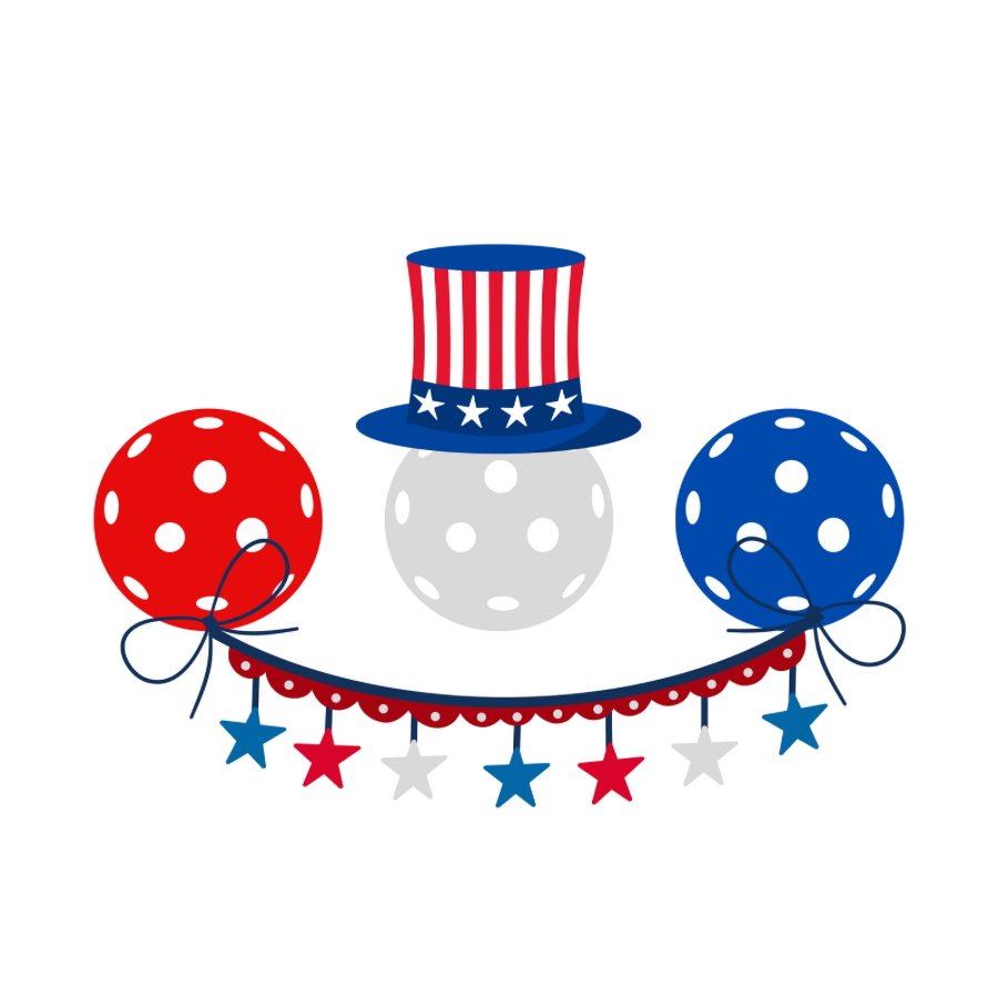 Patriotic Pickleball Banner