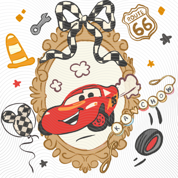 Gold Frame Car
