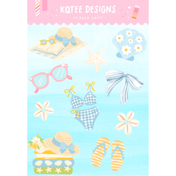 Coastal Chic Sticker Sheet
