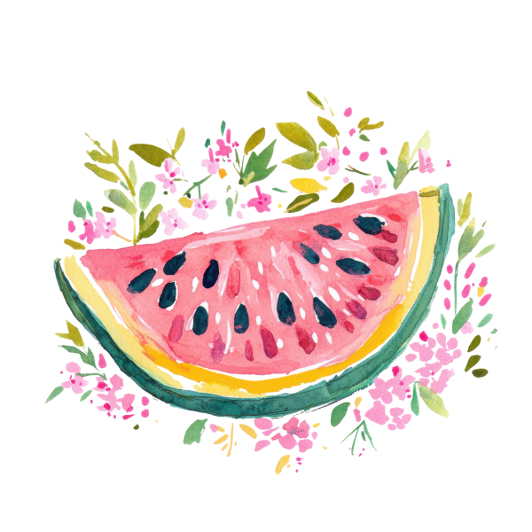 Watercolor Watermelon