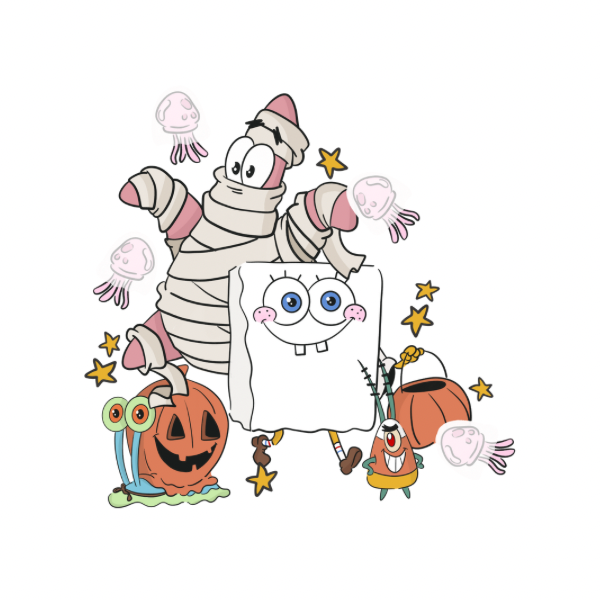 Spooky Bikini Burger Friends