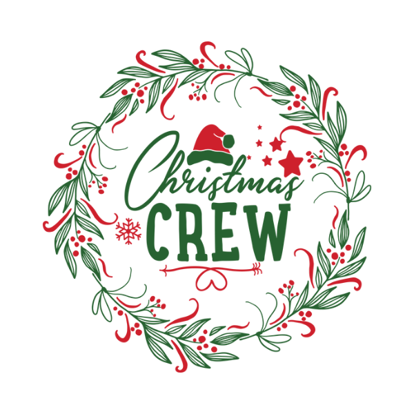 Round Christmas Crew