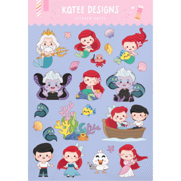 Original Mermaid Sticker Sheet
