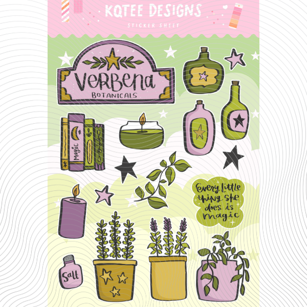 She is Magic Sticker Sheet