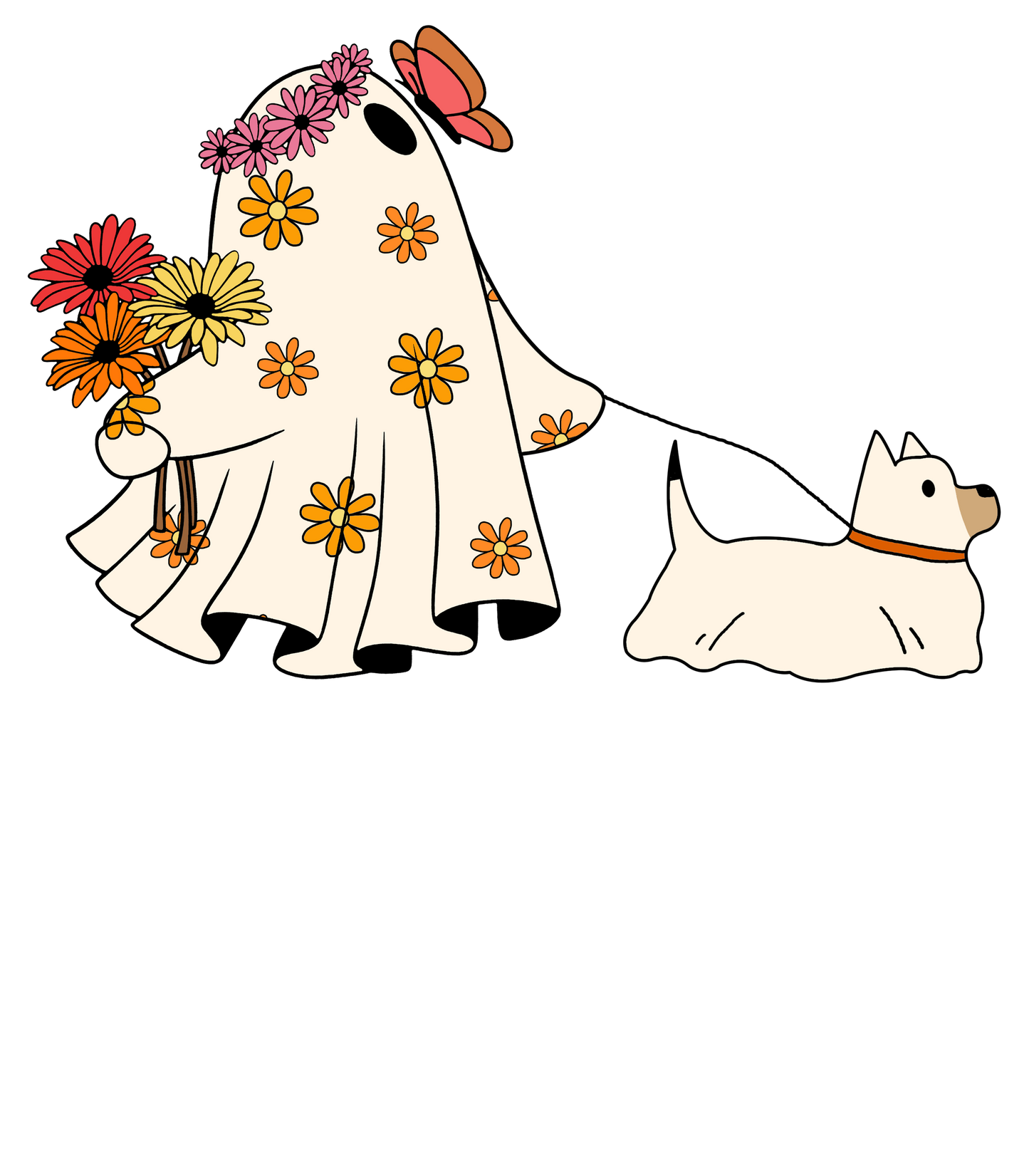 Floral Ghost and Pup