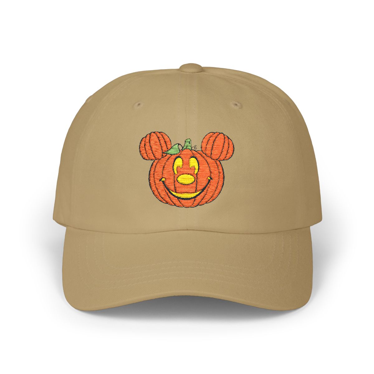 Khaki Magical Pumpkin Embroidered Hat