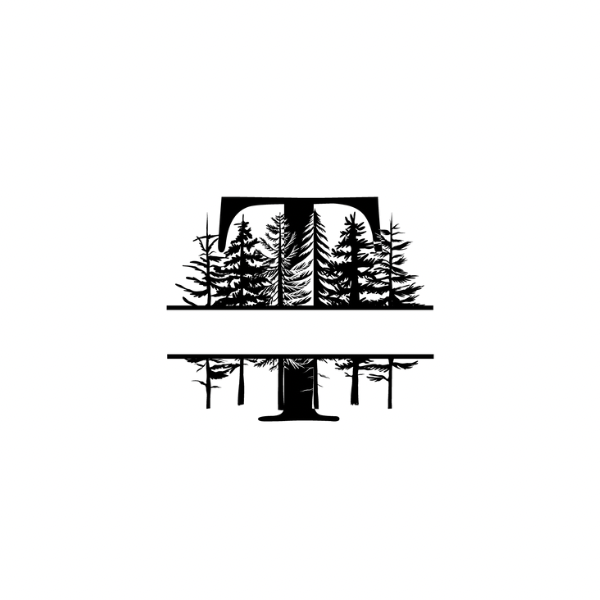 Mountain Monogram (Full Alphabet Available)
