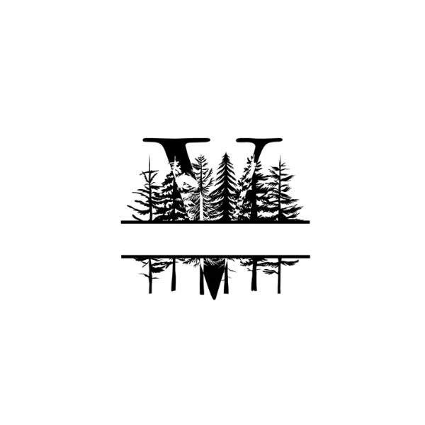 Mountain Monogram (Full Alphabet Available)