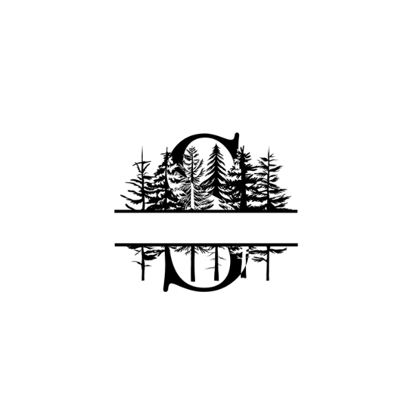 Mountain Monogram (Full Alphabet Available)