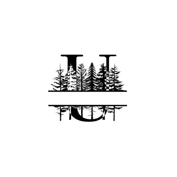 Mountain Monogram (Full Alphabet Available)