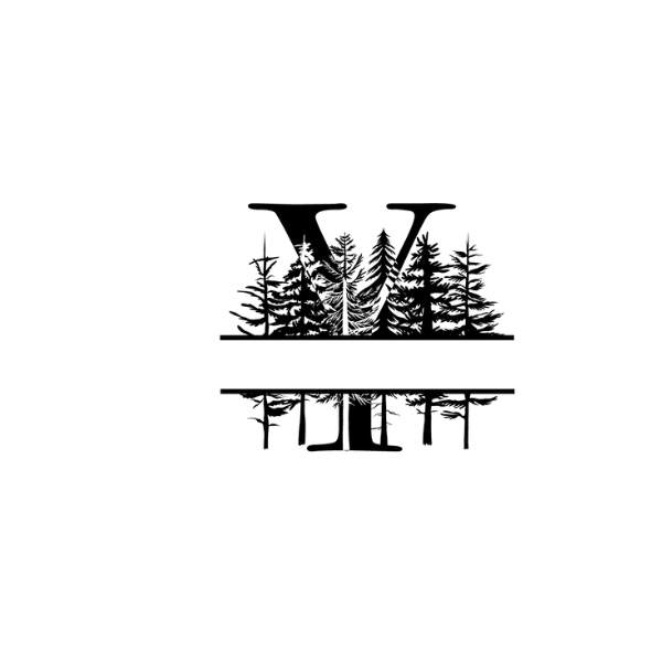 Mountain Monogram (Full Alphabet Available)