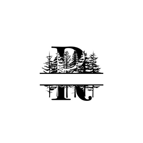 Mountain Monogram (Full Alphabet Available)