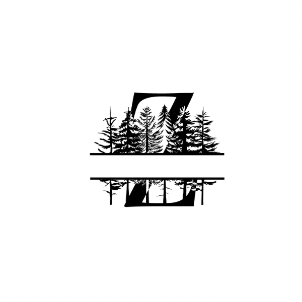 Mountain Monogram (Full Alphabet Available)