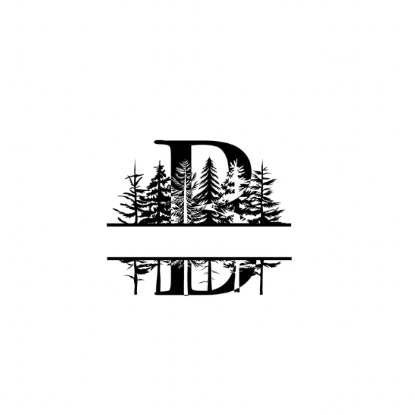 Mountain Monogram (Full Alphabet Available)