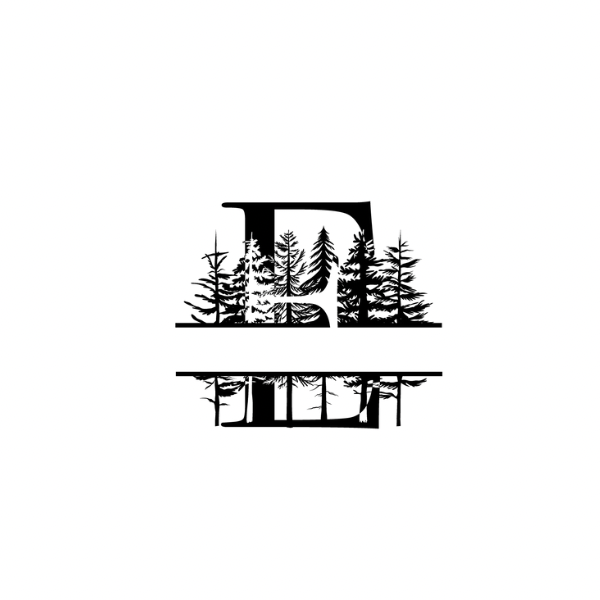 Mountain Monogram (Full Alphabet Available)
