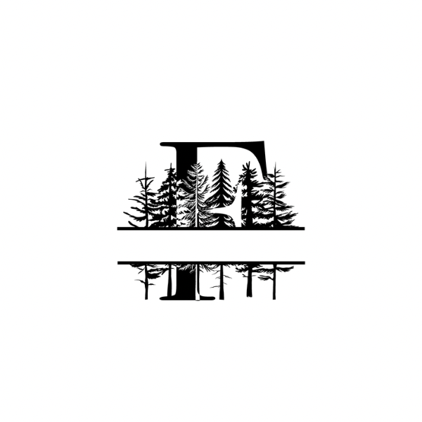 Mountain Monogram (Full Alphabet Available)