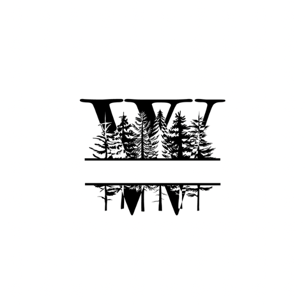 Mountain Monogram (Full Alphabet Available)
