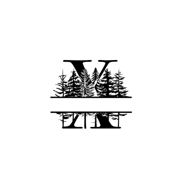 Mountain Monogram (Full Alphabet Available)