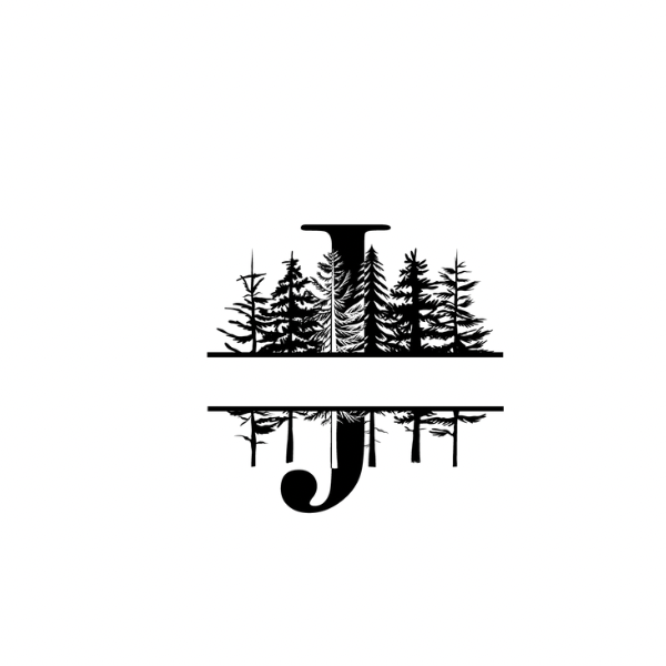 Mountain Monogram (Full Alphabet Available)