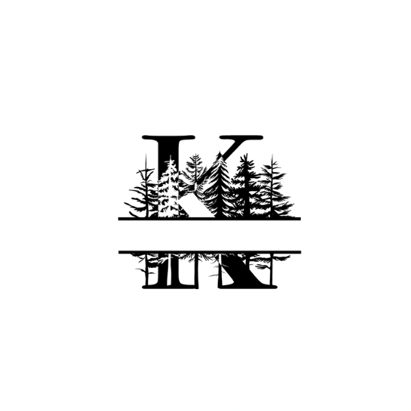 Mountain Monogram (Full Alphabet Available)
