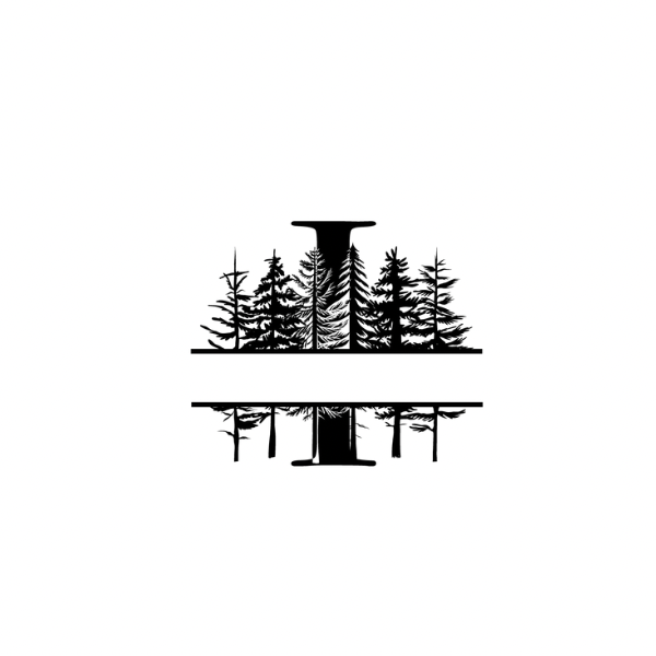 Mountain Monogram (Full Alphabet Available)