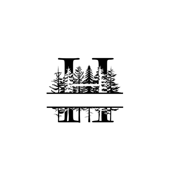 Mountain Monogram (Full Alphabet Available)