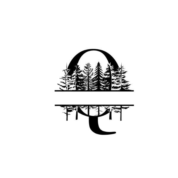 Mountain Monogram (Full Alphabet Available)