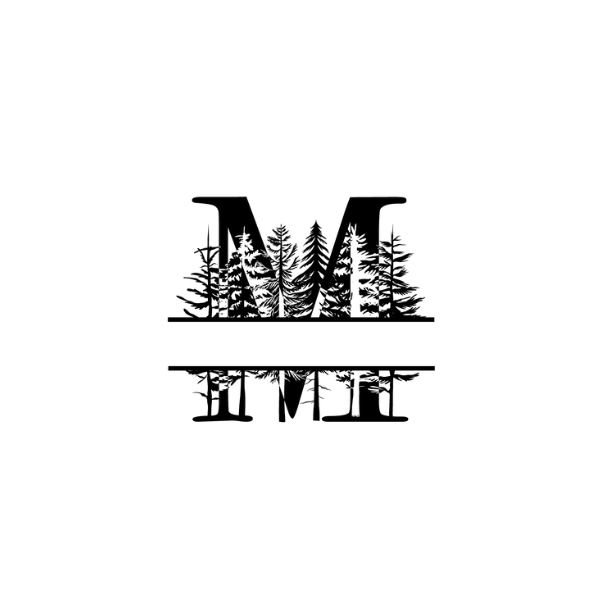 Mountain Monogram (Full Alphabet Available)