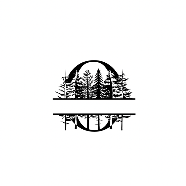Mountain Monogram (Full Alphabet Available)