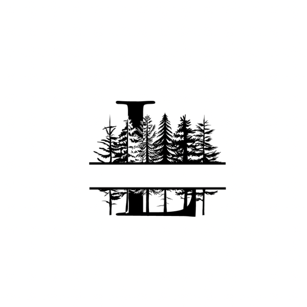 Mountain Monogram (Full Alphabet Available)