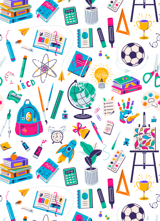 Colorful School Supplies