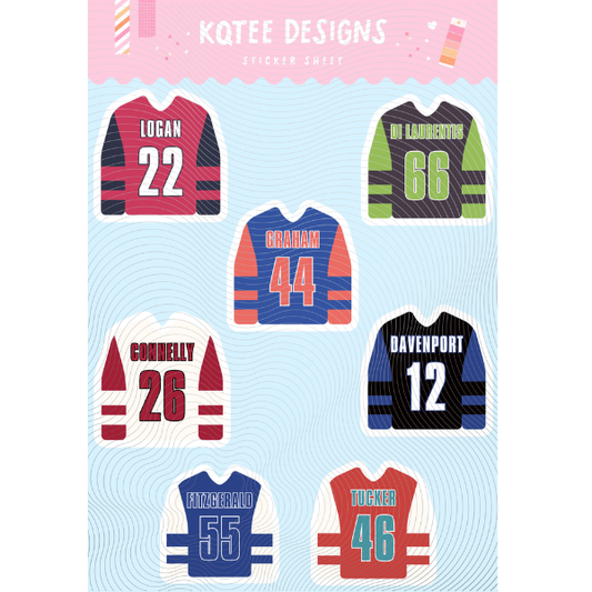 Campus Jersey Sticker Sheet