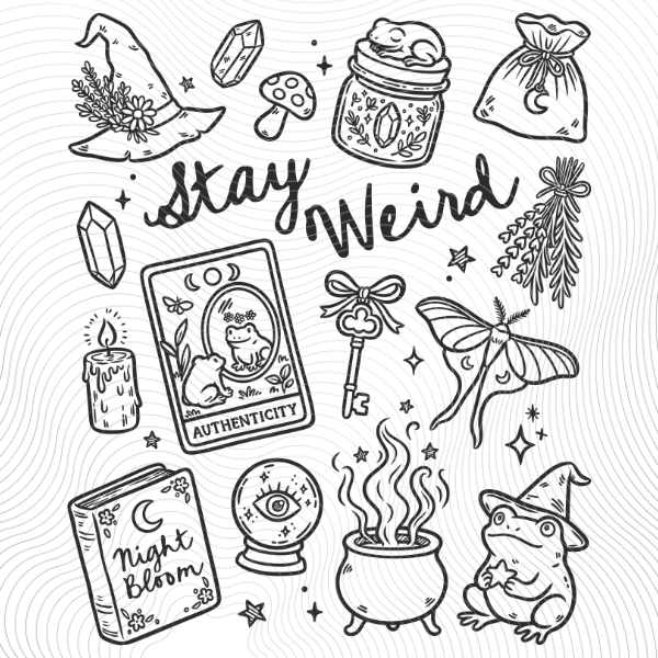 Stay Weird Black