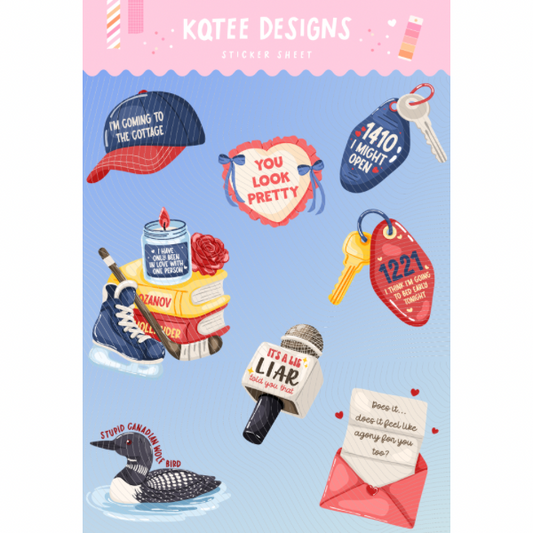 Coming to the Cottage Sticker Sheet
