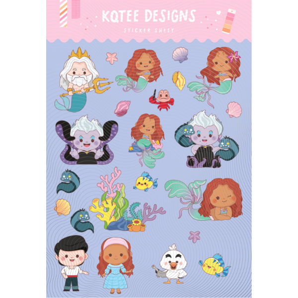 New Mermaid Sticker Sheet