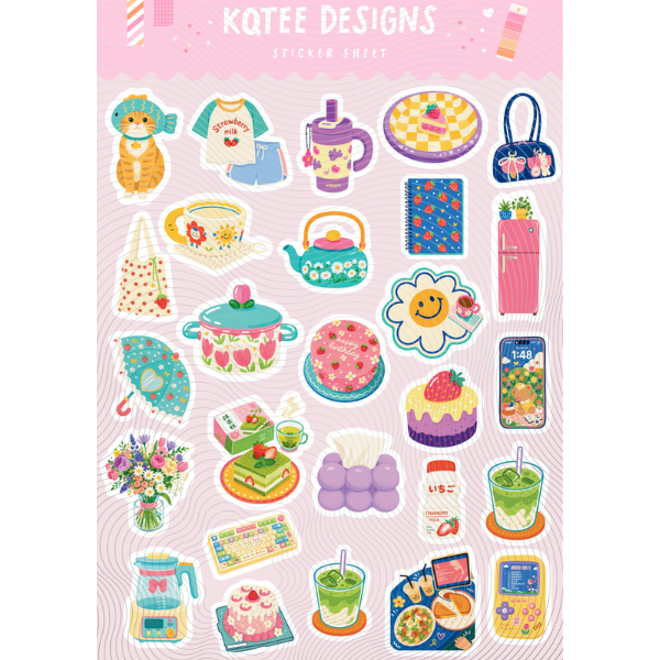 Kawaii Vol 2 Sticker Sheet