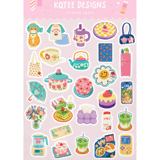 Kawaii Vol 2 Sticker Sheet