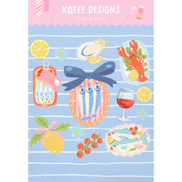 Coastal Summer Sticker Sheet