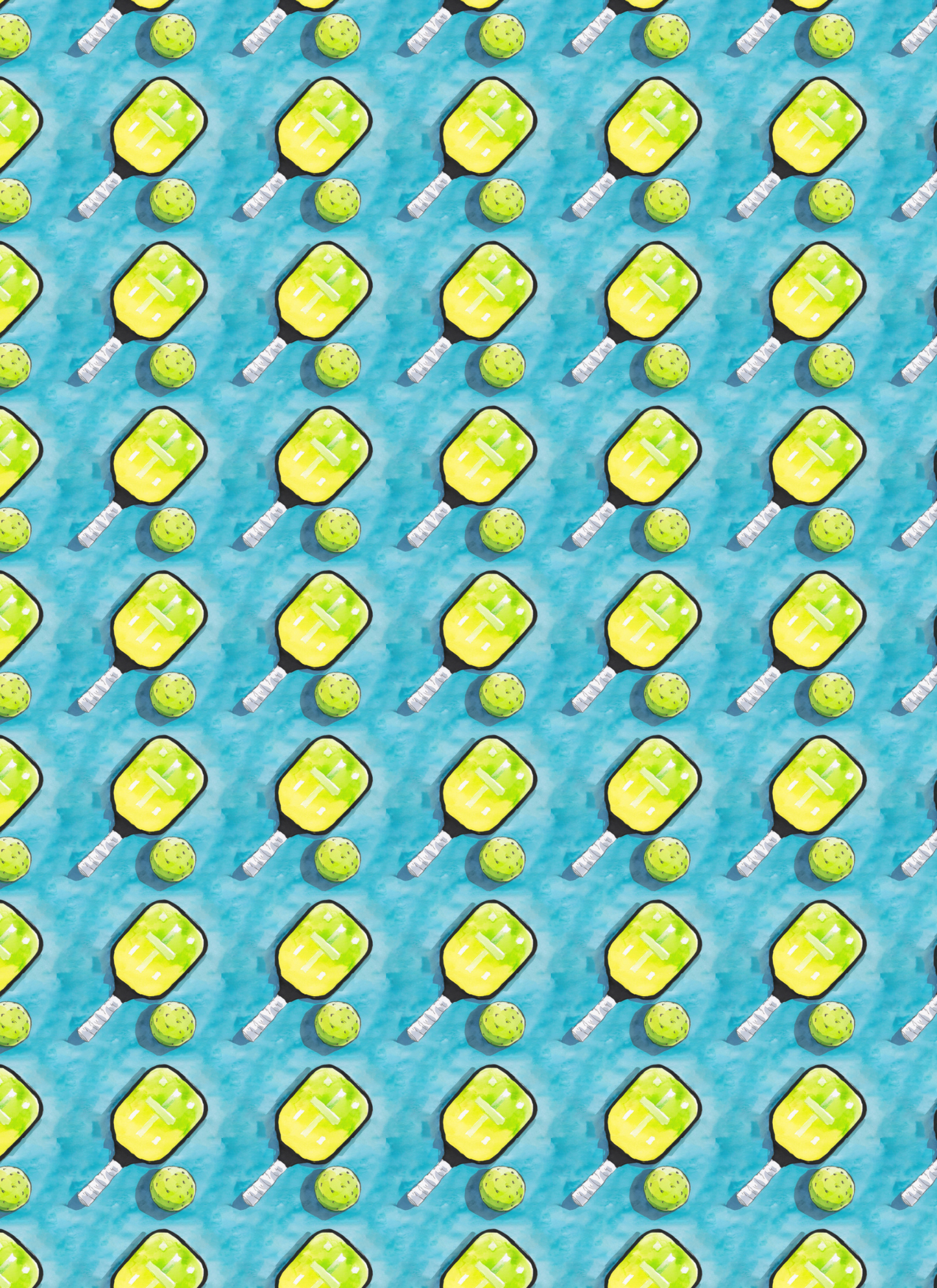 Blue Background Pickleball