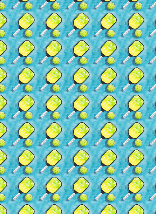 Blue Background Pickleball