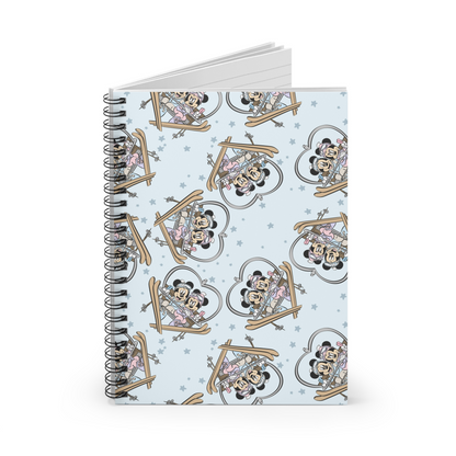 Ski Mouse Lined Notebook